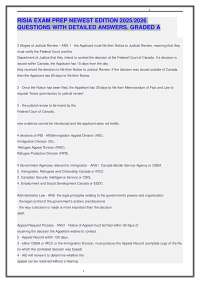 RISIA EXAM PREP NEWEST EDITION 2025/2026 QUESTIONS WITH DETAILED ANSWERS. GRADED A