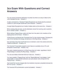 3CX PBX System Administration Exam Questions and Answers