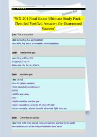 Atmospheric Science Quizzes: Study Pack for Meteorology