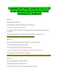 Complete 2025 Study Guide for ACCA BT Exam: Business and Technology Paper Explained