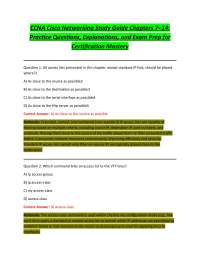 CCNA Certification Exam Prep: Networking Practice Questions