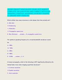 ARDMS Breast Sonography Exam: 300 Q&A for Certification Success