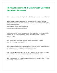 Scrum Exam Questions and Answers: Agile Project Management