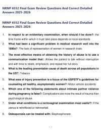NRNP 6552 Final Exam Review Questions And Correct Detailed Answers 2025-2026