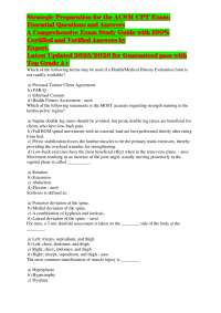 Strategic Preparation for the ACSM CPT Exam: Essential Questions and Answers A Comprehen