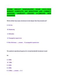ARDMS Breast Sonography Exam Prep: 300 Q&A