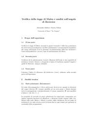 Verifica della legge di Malus e analisi sull'angolo di Brewster