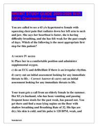 NREMT STUDY GUIDE 2025-2026 With 100% Complete Solution