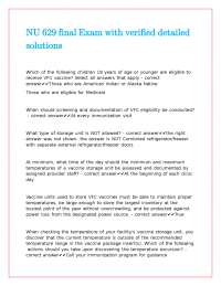 NU 629 final Exam with accurate detailed solutions