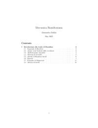 Meccanica Hamiltoniana