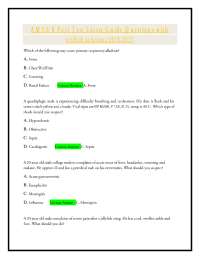 Advanced Medical Life Support (AMLS) 8 Post Test Latest Guide Questions