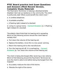 PTEC Board practice test Exam Questions and Answers (Most Recent Version, Complete Study M