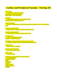 Cardiac and Peripheral Vascular - Nursing 251.pdf