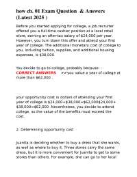 how ch. 01 Exam Question & Answers (Latest 2025 )