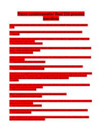 Nurse cardiovascular final 232 practice questions.pdf