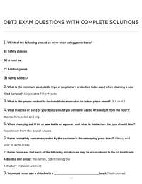 OBT3 Exam Questions with Complete Solutions: Oil Burner Technician Certification