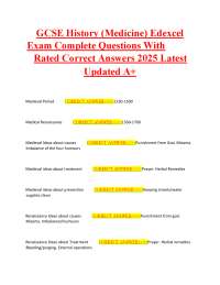 GCSE History: Medicine - Exam Questions and Answers (Edexcel 2025)