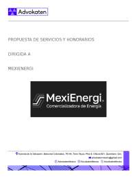 Propuesta de Servicios Legales y Gestión de Permisos para Proyecto Energético