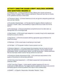 ACTIVITY DIRECTOR EXAMS SCRIPT 2025/2026 ANSWERS AND QUESTIONS GRADED A+