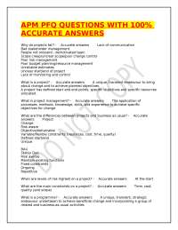 Project Management Key Concepts Q&A