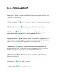 BIO 210 Final Exam Review: Cell Biology and Physiology