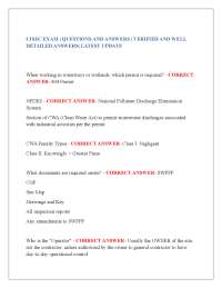 CISEC EXAM | QUESTIONS AND ANSWERS | VERIFIED AND WELL DETAILED ANSWERS| LATEST UPDATE