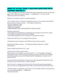 ABFM ITE ACTUAL EXAM 2 2025/2026 QUESTIONS WITH ANSWERS GRADED A+