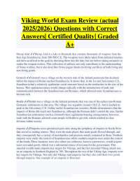 Viking Age Exam Review: Key Terms and Concepts