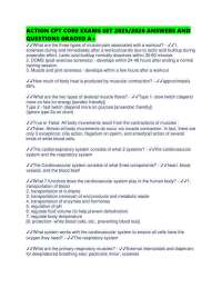 ACTION CPT CORE EXAMS SET 2025/2026 ANSWERS AND QUESTIONS GRADED A+