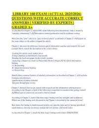 Library Science Exam Questions and Answers: Information Literacy Study Guide