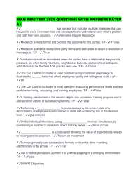 MAN 3302 TEST 2025 QUESTIONS WITH ANSWERS RATED A+