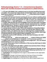 Pathophysiology Exams 1–3 – Comprehensive Question Bank with Verified Answers & Explanatio
