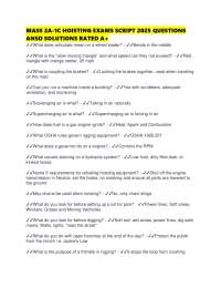 MASS 2A-1C HOISTING EXAMS SCRIPT 2025 QUESTIONS ANSD SOLUTIONS RATED A+