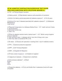 40 HR ASBESTOS CONTRACTOR/SUPERVISOR TEST PAPER 2025/2026 QUESTIONS WITH SOLUTIONS GRADED
