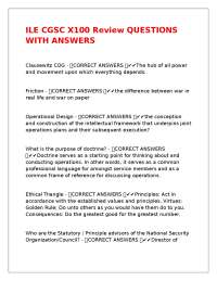 CGSC Exam Review: Key Concepts and Questions