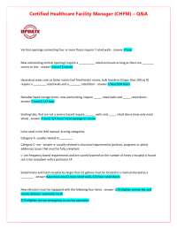 CHFM Exam Prep: Fire Safety and Structural Requirements Q&A