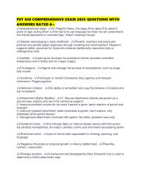 PSY 658 COMPREHENSIVE EXAM 2025 QUESTIONS WITH ANSWERS RATED A+