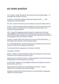 ACI Concrete Testing Exam Practice Questions