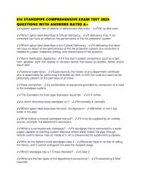 S13 STANDPIPE COMPREHENSIVE EXAM TEST 2025 QUESTIONS WITH ANSWERS RATED A+