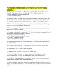 PSY 658 EXAM SET 2025 QUESTIONS WITH ANSWERS RATED A+