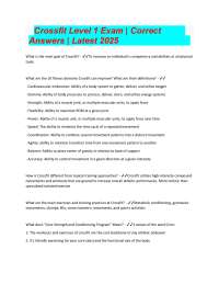 Crossfit Level 1 Exam Prep: Q&A Guide 2025