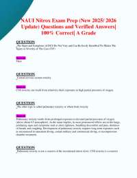 NAUI Nitrox Exam Prep: Questions and Verified Answers (2025/2026 Update)