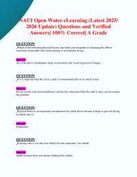 NAUI Open Water Diver Certification: Practice Questions and Answers
