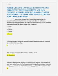 Florida Laws and Rules Practice Exam – Questions and Verified Answers (Latest 2025 2026)