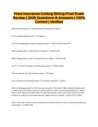 Medical Coding and Billing Exam Review: ICD-10, CPT, and Insurance