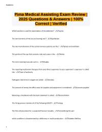 Pima Medical Assisting Exam Review: 2025 Q&A