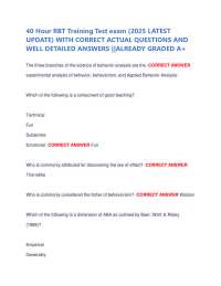RBT Exam Questions: 40-Hour Training (2025 Update)