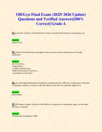 OB/Gyn Final Exam Prep: Ultrasound & Diagnostics