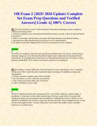 Obstetrics Exam Prep: Pain Management and Anesthesia Q&A