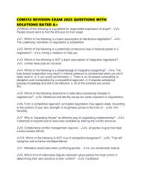COM312 REVISION EXAM 2025 QUESTIONS WITH SOLUTIONS RATED A+
